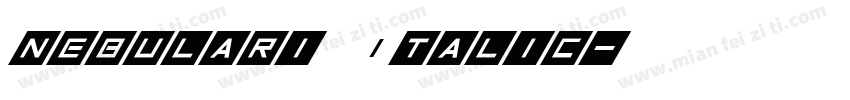 nebulari Italic字体转换